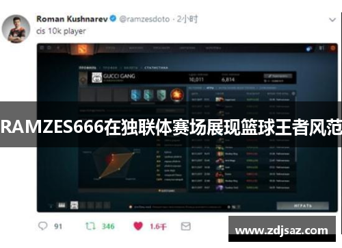 RAMZES666在独联体赛场展现篮球王者风范